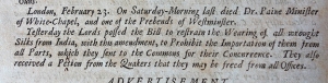 Lloyd's News 23 February 1696/7